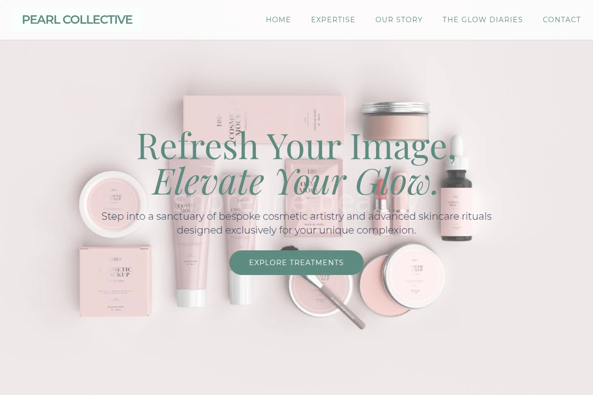Premium Cosmetics Website Design